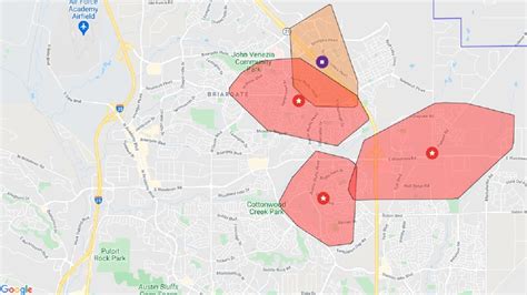 mountain view electric outage map